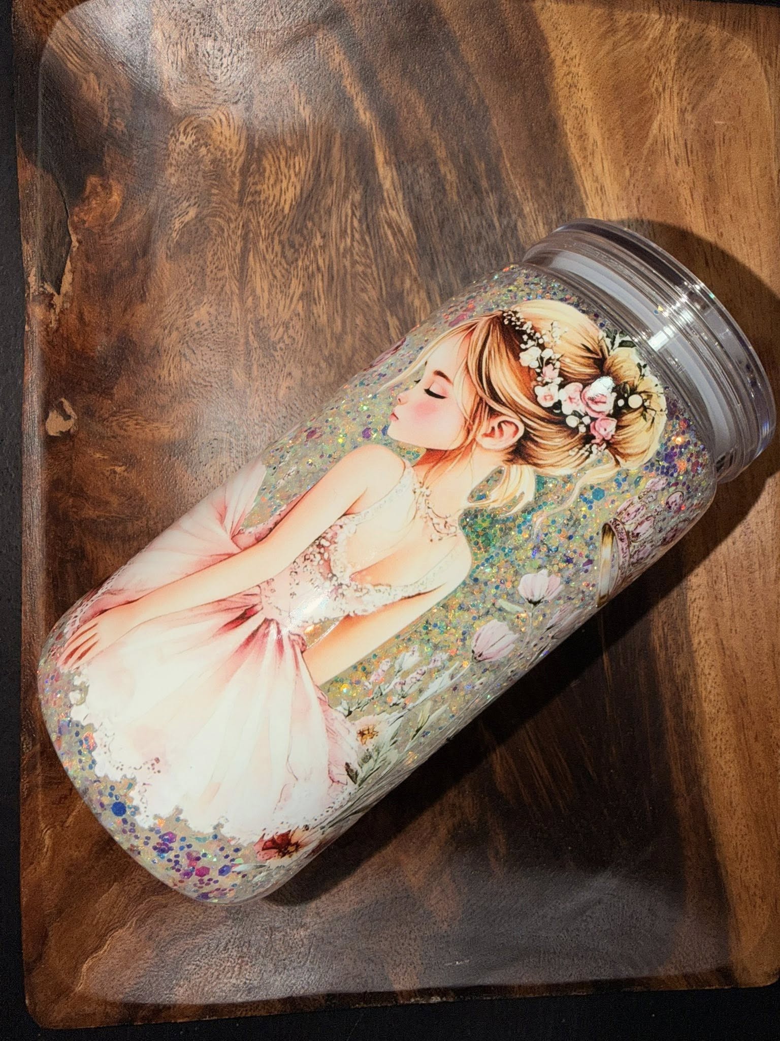 16oz Glitter Tumbler